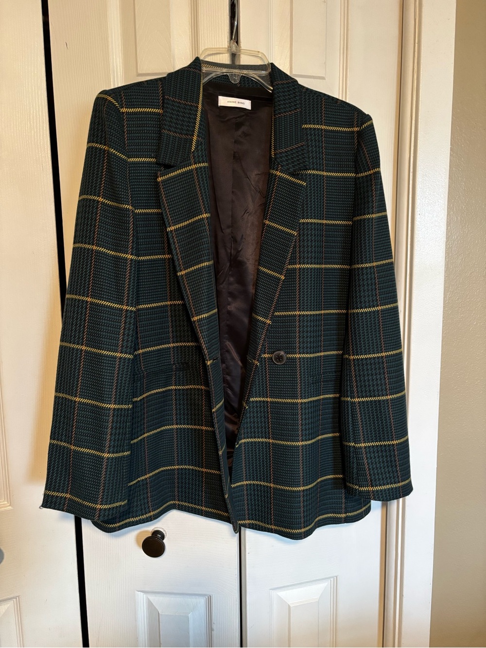 Anine Bing Dark Green Blazer Size Large